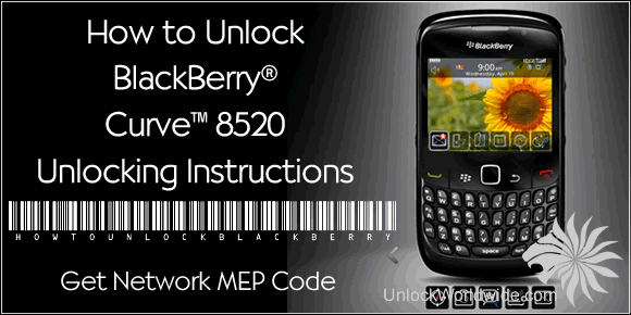 How to unlock BlackBerry Curve 8520 - Unlocking Instructions