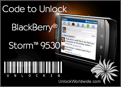 Unlock Blackberry Storm 9530 - Find Network MEP Code