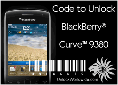 Unlock Blackberry Curve 9380 - Find Network MEP Code