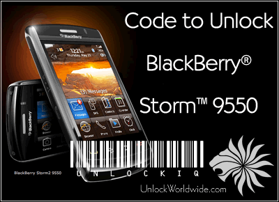 How do I unlock Blackberry Storm 9550 - Get Network MEP Code