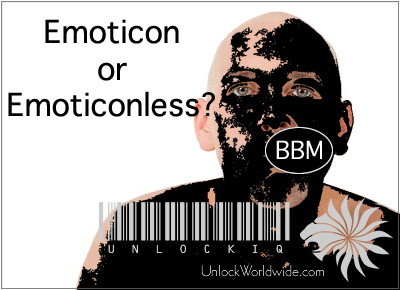 blackberry emoticon or emoticonless - bbm 6.1 from RIM